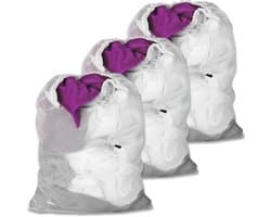 Grote 3-Pack XXL Wasnet 60 x 90 cm voor Wasmachine, Ideaal voor Kleding, Handdoeken en Jassen