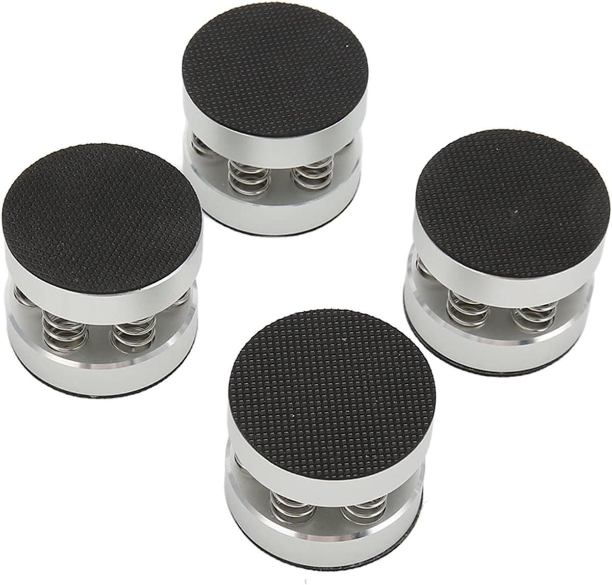 Luidspreker Isolatievoeten - Schokdempers Hifi - Audio Verbetering - Veer Demping Systeem - 4 stuks 9kg - Zilver — afbeelding 1
