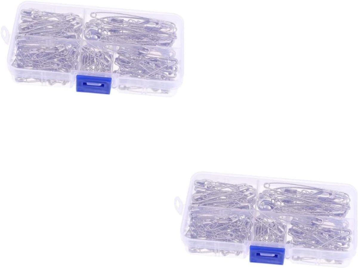 Veiligheidsspelden Set - Kleding Clips - Knutselen en Naaien - Roestvrij Staal - 440 Stuks - Zilver — afbeelding 1