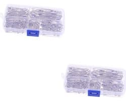 Veiligheidsspelden Set - Kleding Clips - Knutselen en Naaien - Roestvrij Staal - 440 Stuks - Zilver