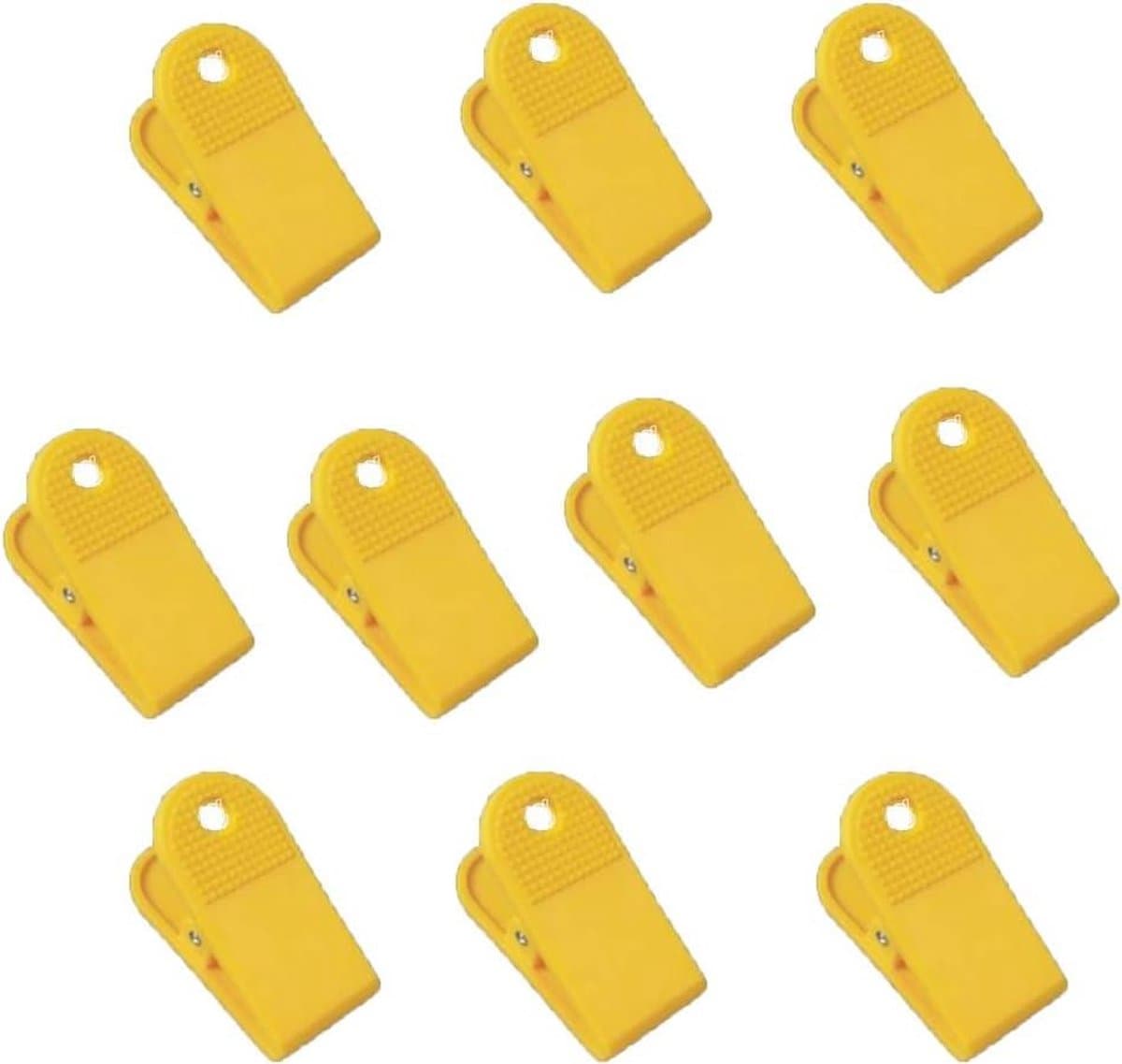 Naaien Craft Clips - Quilt Binding Klemmen - Stoffen Vastzetten - Antislip Ontwerp - 10 stuks - Geel — afbeelding 1