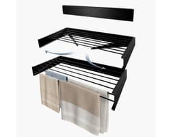 Goodly® XXXL Wanddroogrek - Inklapbaar - Zwart - High quality — afbeelding 1