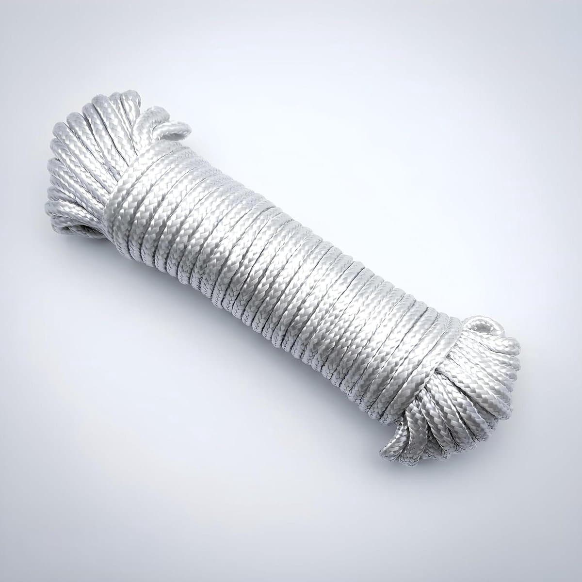 Nylon Waslijn - Kledinglijn Touw - Kleding Drogen - Vervormt Niet - 10 Meter - Wit — afbeelding 1
