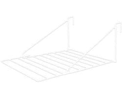 Core® Wanddroogrek Inklapbaar - Wanddroogrek - Wit - 21cm x 53cm x 21cm