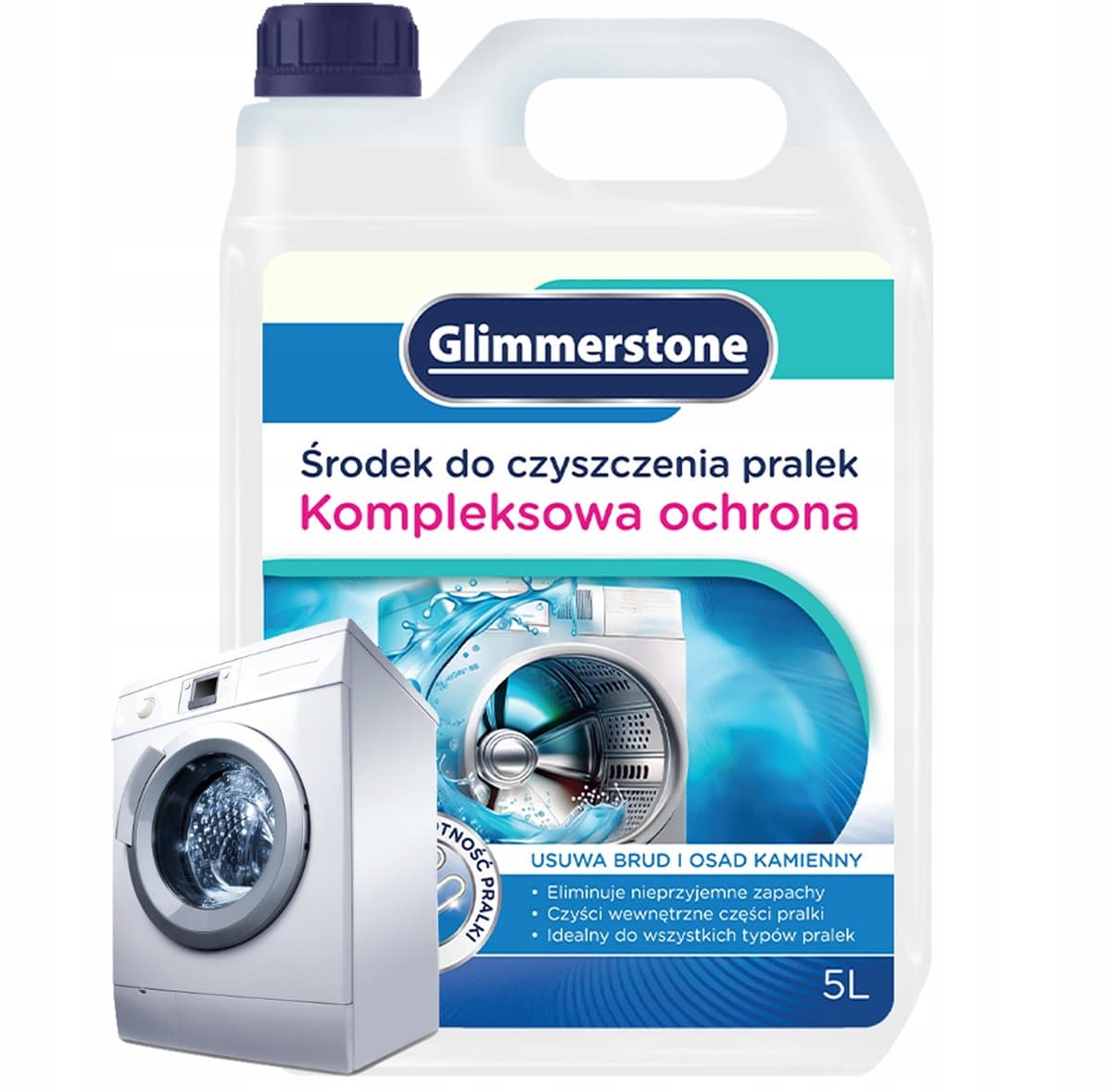 Glimmerstone Serie - Wasmachine Reiniger - 5L - Verwijdert Kalk en Geuren — afbeelding 1