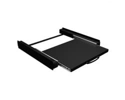 Bodo® Stapelkit - Uitschuifbare plank - Wasmachine en Droger - Universeel - Zwart — afbeelding 1