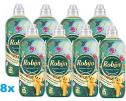 Robijn Wasverzachter Paradise Secret – 8 x 1,1L – Langdurige Frisheid – 440 Wasbeurten – 8 Stuks