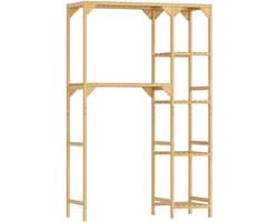 4goodz Wasmachinerek Bamboe 100x40x157cm - Bruin