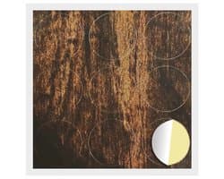 vidaXL - Zelfklevende - schroefcover - 12 - pcs - Oudhout - Ø - 20 - x - 0,5 - mm — afbeelding 1