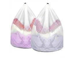 Somstyle Waszakken Set - 2 Stuks - Wasmachine Zakken - 40 x 30 CM - Wastas voor Wasgoed - Transparant