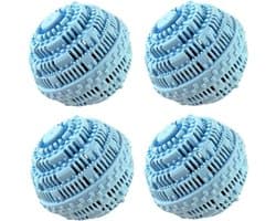 4-pack wasballen - Volledig natuurlijke wasballen zonder chemische toevoegingen, geschikt voor wasmachines - Milieuvriendelijke wasballen en alternatief voor wasmiddel, goed voor 2000 wasbeurten