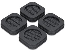 4 stuks - Wasmachine trillingsdemper-Trillingsmat- Antislipmat-Antislip rubber-Voetjes Droge-Anti Vibratie-Zwart