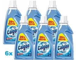 Calgon Power Gel Wasmachine Reiniger – 6 x 750 ml – Anti-Kalk & Bescherming – Voordeelverpakking