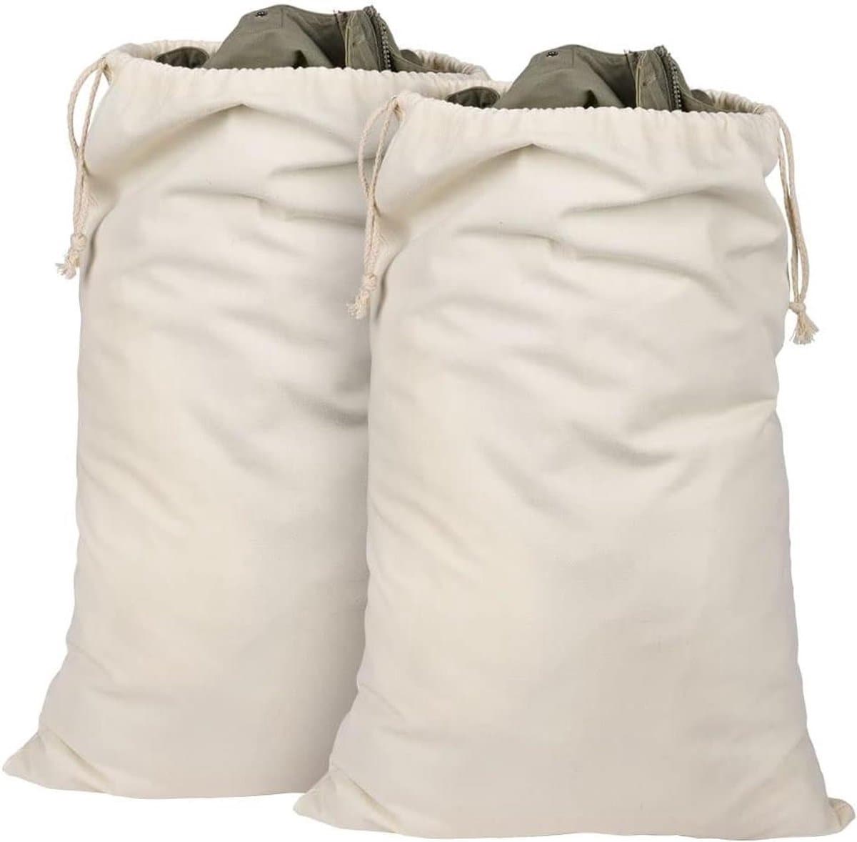 Waszak voor wasgoed - Grote reistas met trekkoord - 70 x 45 cm - Ideaal voor camping, studentenslaapzaal en huisopslag — afbeelding 1