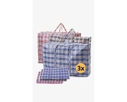 Waszak JUMBO 80x60x30cm met rits set van 2 - boodschappen tas - BIG shopper- reistas - waszak — afbeelding 1