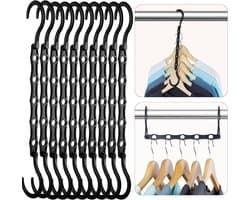 10-pack magische hangers, ruimtebesparend, sterk plastic voor het ophangen van zware kleding