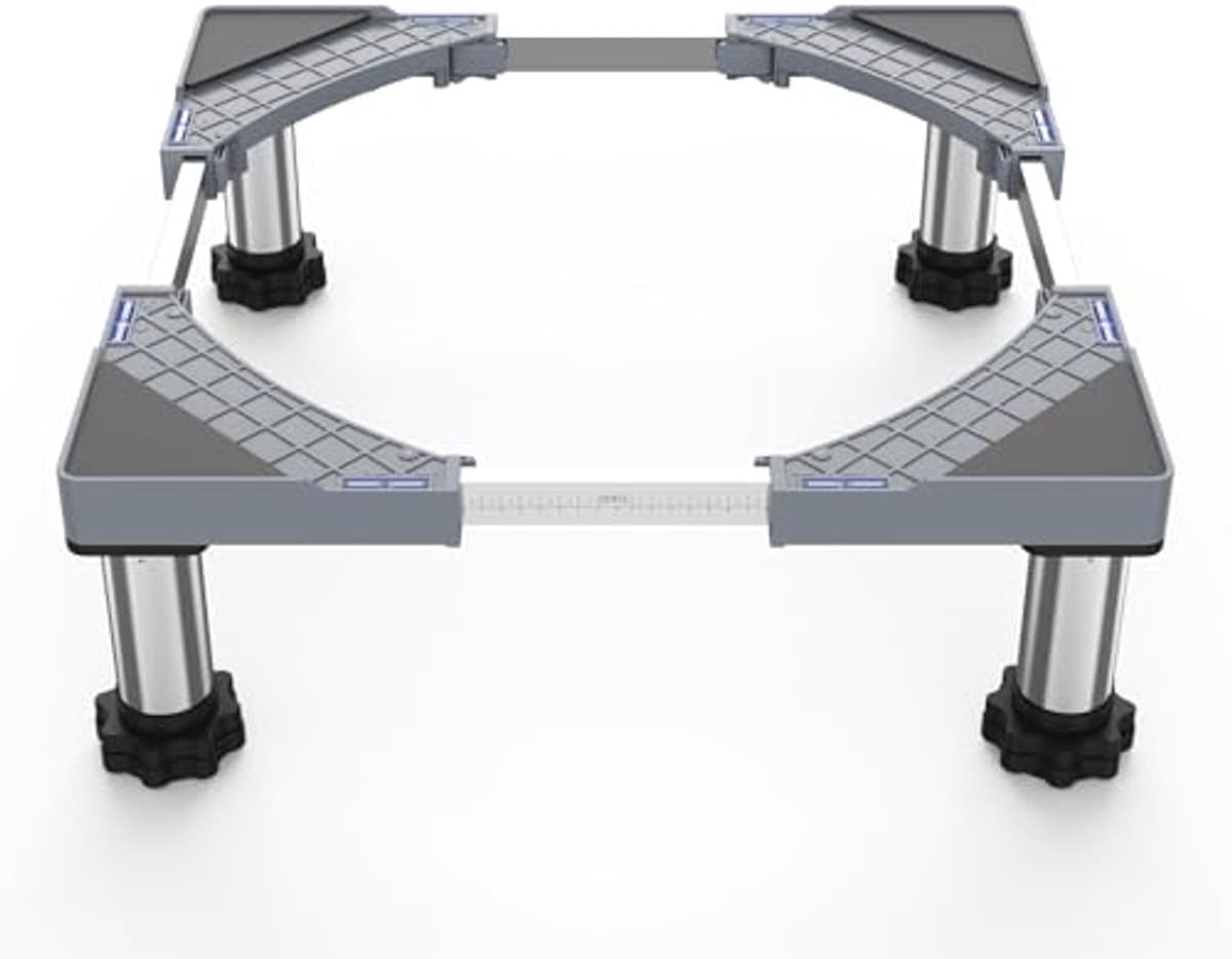 Verstelbare Wasmachinebasis voor Apparaten - Maximaal 350 kg Draagvermogen, Verstelbare Breedte 44,5-67 cm — afbeelding 1