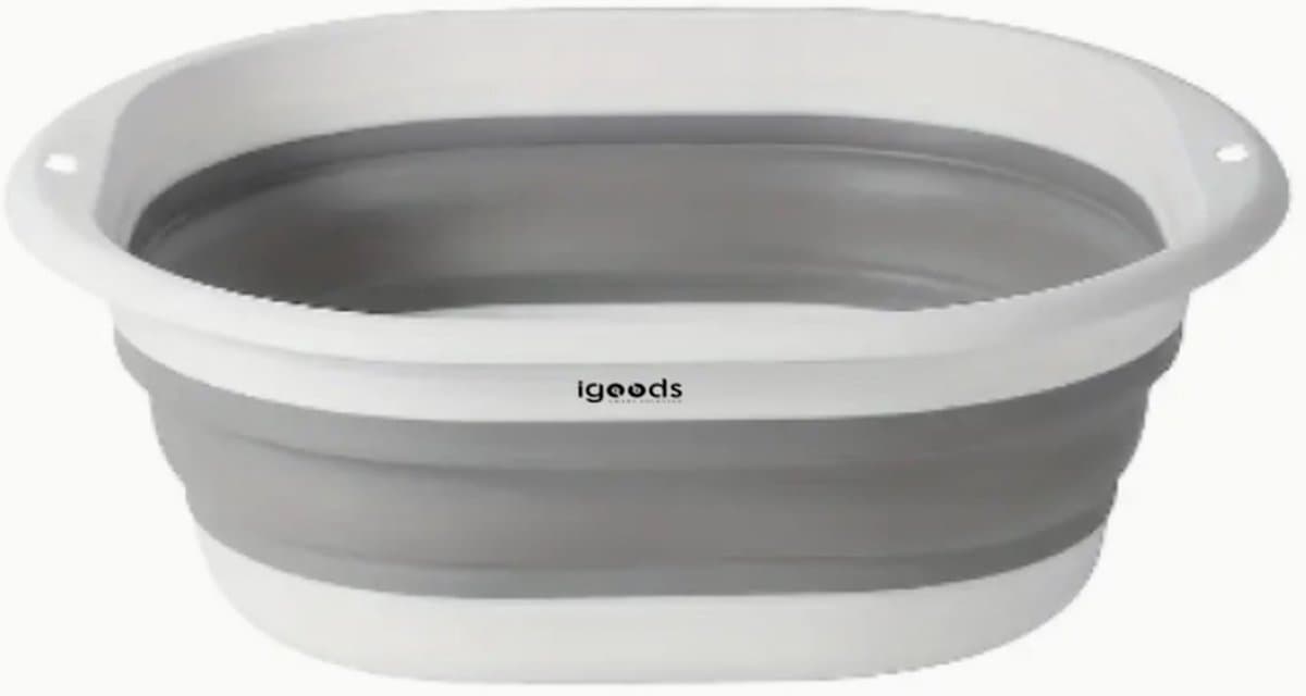 Igoods Wasmand - Opvouwbare Siliconen Wasmand - Ruimtebesparende Wasmand - Met Handvaten - 24L — afbeelding 1