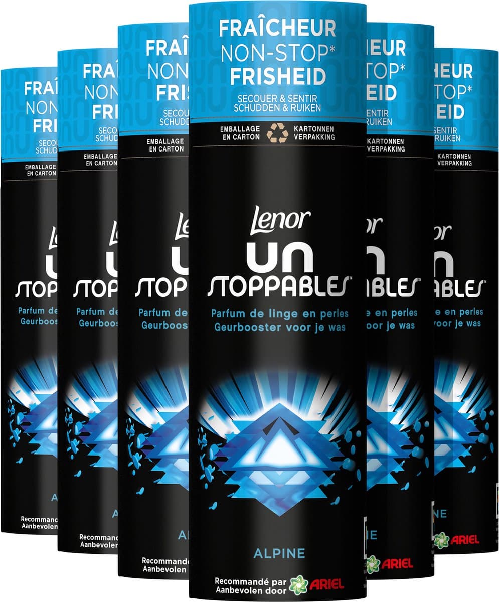 Lenor Unstoppables Geurparels - Fresh Alpine - Voordeelverpakking 6 x 235g — afbeelding 1