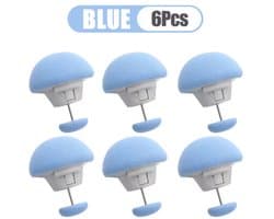 Dekbedclips - 6 STUKS - Stevige Dekbed Klemmen - Knijpers - dekbedovertrek clips - dekbed klemmen - dekbed knijpers - Clips voor Dekbedden en Lakens - Blauw