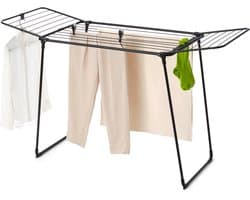 Brabantia HangOn Too Droogrek - 18 m - Inklapbaar Wasrek - Matt Black — afbeelding 1