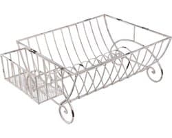 Clayre & Eef Droogrek 42x29x17 cm Wit IJzer