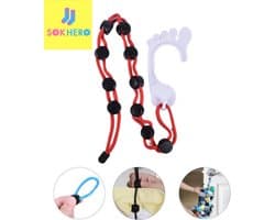 Sokhero - Sokken Waszak Cadeau - Organizer Kleding Cadeaugeschenk - Waslijn Huishouden Wasmand - Wasmachine Opbergsysteem - Sokken en Lingerie houder - Wasknijpers Knijper Wasnet (Voor 10 sokken)