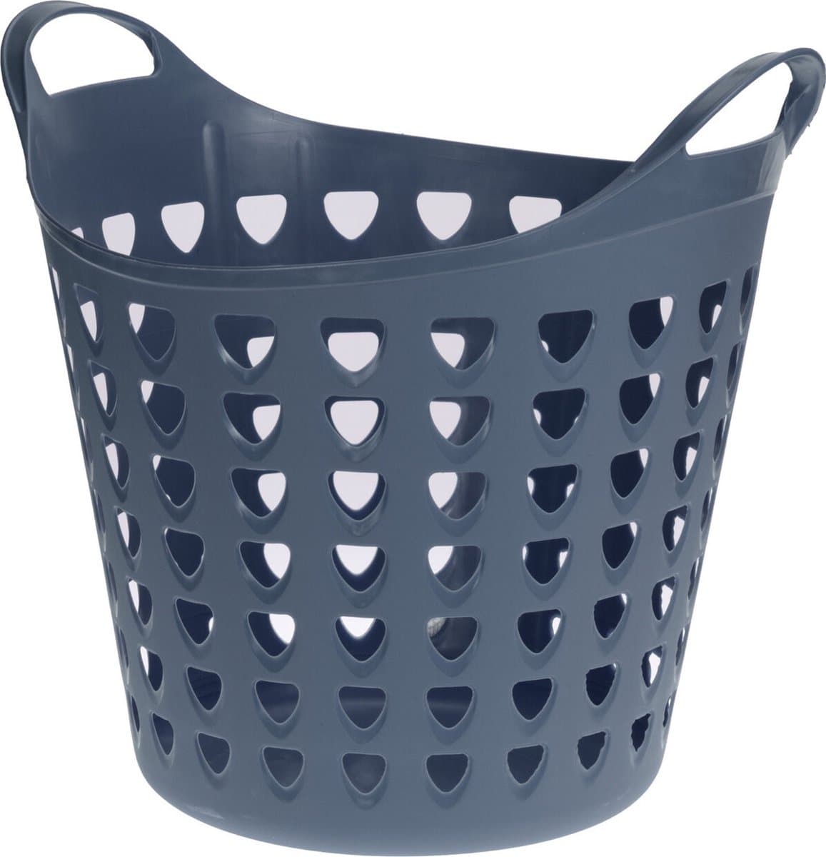 Flexibele wasmand - 26 liter - kunststof - blauw - D45 x H40 cm — afbeelding 1