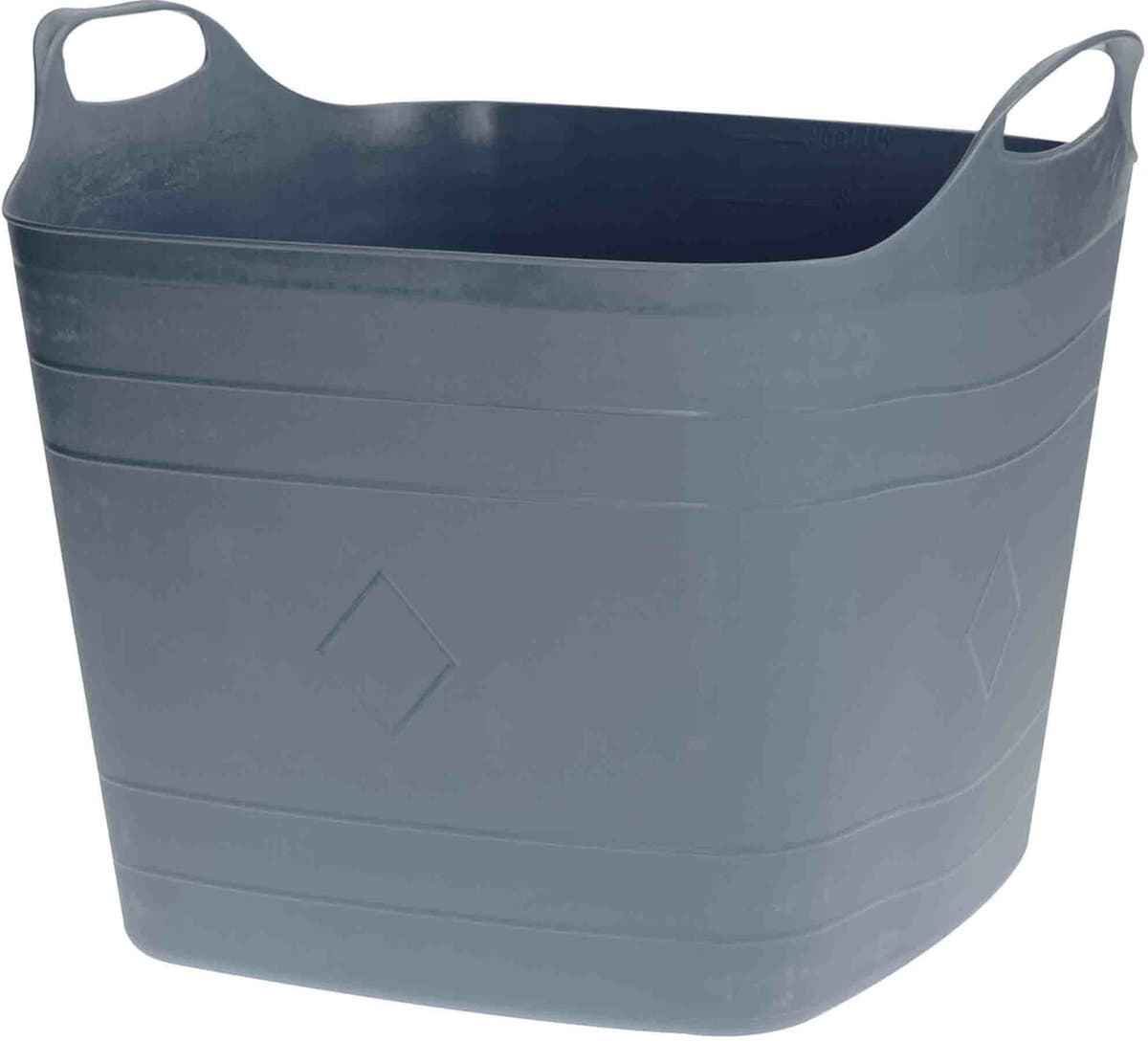 Flexibele kuip - 40L - kunststof - grijs - emmer - wasmand — afbeelding 1