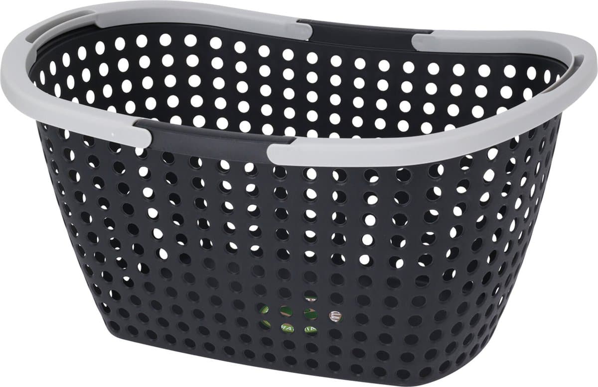 Excellent Houseware Kunststof wasmand met handvatten - 15 liter - 40 x 28 x 22 cm — afbeelding 1