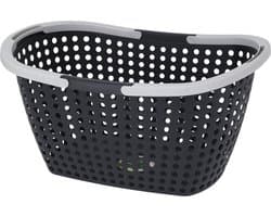 Excellent Houseware Kunststof wasmand met handvatten - 15 liter - 40 x 28 x 22 cm