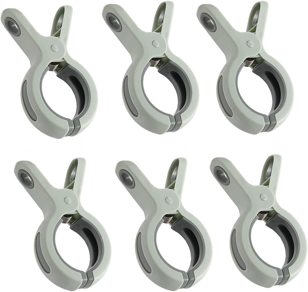 Kledingklemmen - Set van 6 - Grote kledingklemmen - Dekenklemmen - Winddicht - Geschikt voor handdoeken, beddengoed en kleding - Groen — afbeelding 1