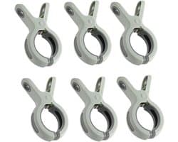 Kledingklemmen - Set van 6 - Grote kledingklemmen - Dekenklemmen - Winddicht - Geschikt voor handdoeken, beddengoed en kleding - Groen