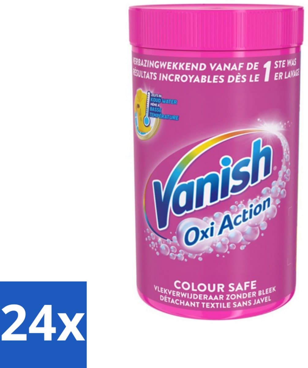 24 x Vanish Oxi Action - Veilige Kleur - Vlekkenverwijderaar Poeder - Zonder Bleek - Gekleurde Was - 1.5 Kg - Vlekkenverwijderaar - Waspoeder - Gekleurde Was - Wasmiddel - Vlekken Verwijderen — afbeelding 1