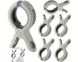 Strandhanddoekclips - Set van 6 - Grote kledingclips - Dekenclips - Kledingclips - Grote clips - Handdoekclips - Strandhanddoekclips
