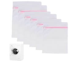 Dailygoods- Waszak 6-delig - Waszakken voor wasgoed - Waszak met ritssluiting - Wasnet groot/medium/klein - Bescherming voor delicate kleding - Duurzaam en robuust