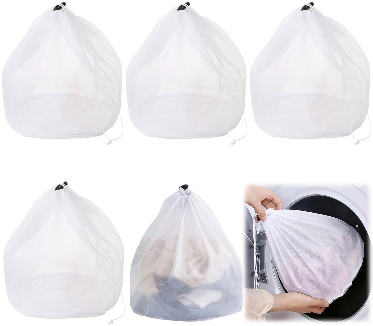 Solidchoice - Set van 5 Wasnetten voor Delicate Kleding — afbeelding 1