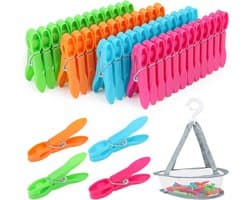 Kledingknijpers 48 Stuks - 7,3 cm Kledinghangers - Duurzaam PP en Staal - Perfect voor Binnen en Buiten - SnelShoppen