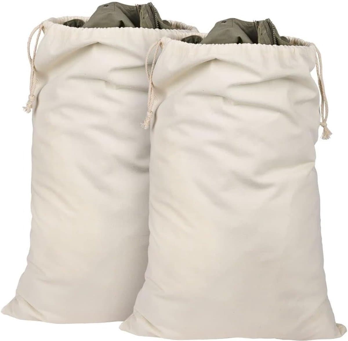 Grote Waszakken 75x50cm, Set van 2, Vouwbare Opbergoplossing voor Reizen, Camping en Studenten, Ideaal voor Thuisopslag — afbeelding 1