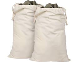 Grote Waszakken 75x50cm, Set van 2, Vouwbare Opbergoplossing voor Reizen, Camping en Studenten, Ideaal voor Thuisopslag