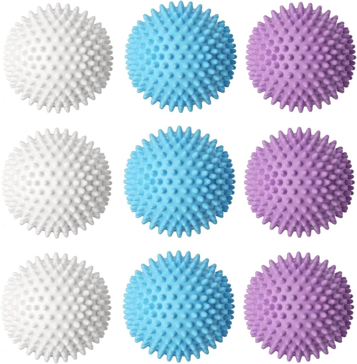 9 stuks wasballen, herbruikbare wasbal voor wasmachine, drogerballen, wasbal voor pluizige was — afbeelding 1