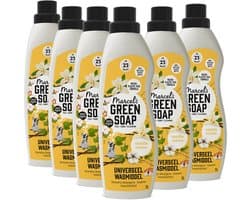 Marcel's Green Soap Universeel Wasmiddel - Vanille & Katoen - 6 x 1L - 138 wasbeurten