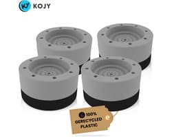 KOJY Wasmachine dempers - Verhoger - Stapelbaar - Grijs - voor wasmachine en wasdroger