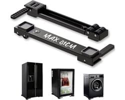 SnelShoppen - Lifting Washing Machine Roll Rail - Verstelbare Basis met Rollen 50-80 cm - Eenvoudig Vervoer van Wasmachines, Droogkasten, Koelkasten e