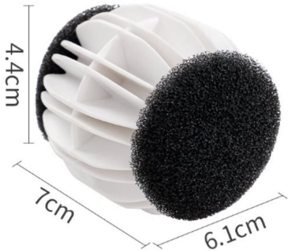 2 stuks - herbruikbare siliconen wasballen - wasmachineballen voor kleding - Voorkomen dat stoffen in de knoop raken en verbeteren de reiniging - voor wasmachine en droger - 7×6.1×4.4cm — afbeelding 1