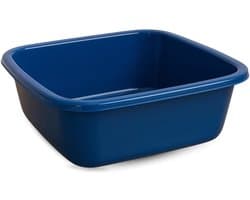Vierkante wasbak 6L – Compacte wasbak van hoogwaardig kunststof 30 cm | Multifunctionele wastafel voor afwas, huis, wasgoed of tuin | Gemaakt in Europa
