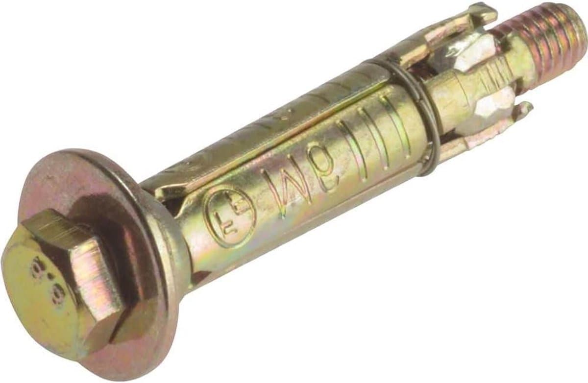 Metselwerk Anker - Boutanker Schroef - Zware Bevestigingen - Vierweg Uitbreiding - M8 x 10 mm - Geel — afbeelding 1