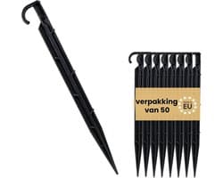 SnelShoppen - Pack van 50 Grondankers voor Druppeltubes 16-20 mm - Slangbevestiging en Pijpenbevestiging - Grondspijkers voor Druppelirrigatie - Ideaa