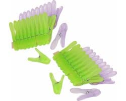 PlasticForte Wasknijpers - 100x stuks - XXL size - 8,5 cm - kunststof - metalen veer