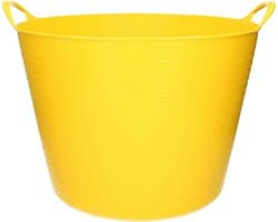 Flexibele kuip - 40 liter - geel - kunststof - D45 cm - emmer - wasmand — afbeelding 1